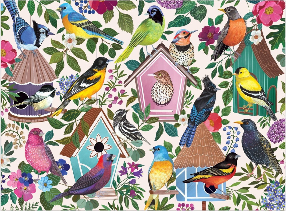 GALISON Puzzle Birdhouse Lane 1000 dielikov