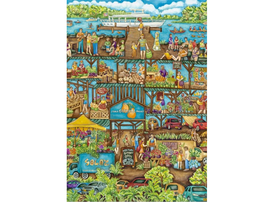 GRAFIKA Puzzle Farmársky trh 1000 dielikov