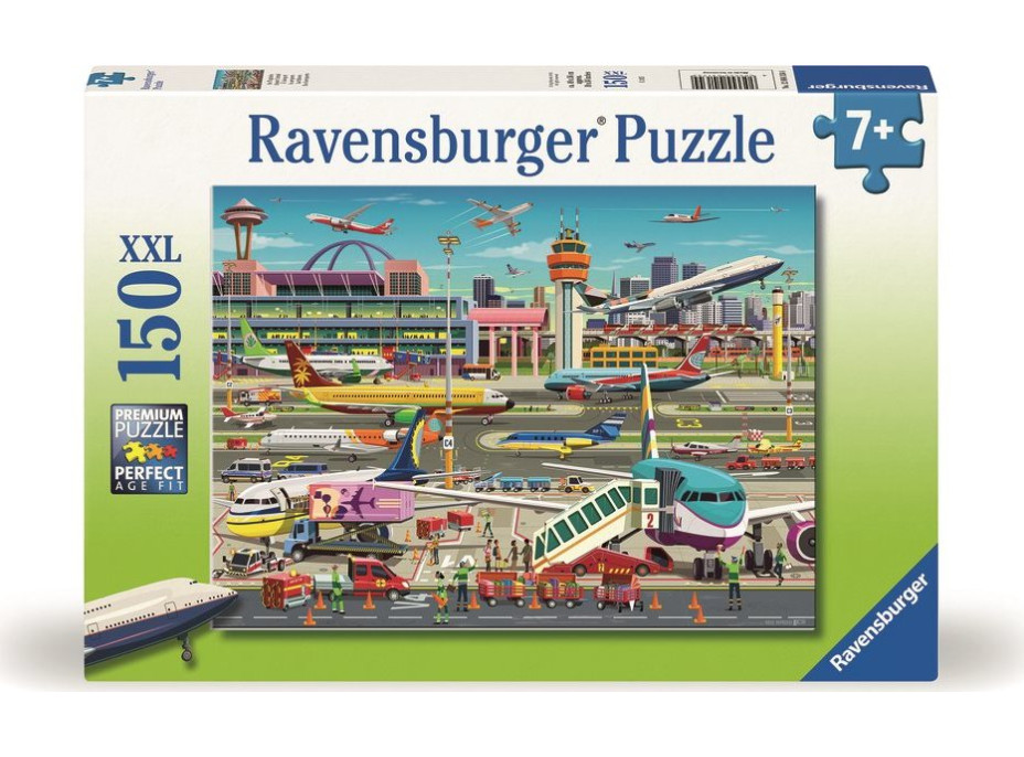 RAVENSBURGER Puzzle Letiskový ruch XXL 150 dielikov