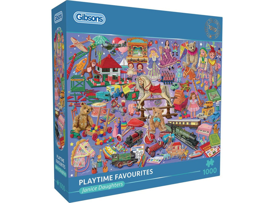 GIBSONS Puzzle Obľúbené hračky 1000 dielikov