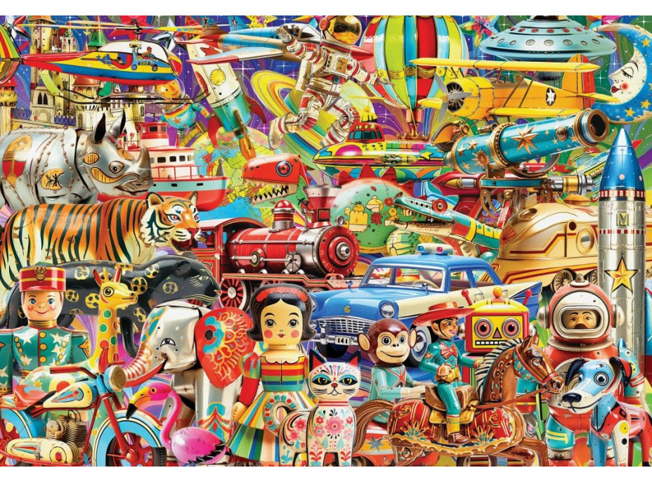 GRAFIKA Puzzle Retro hračky 1000 dielikov