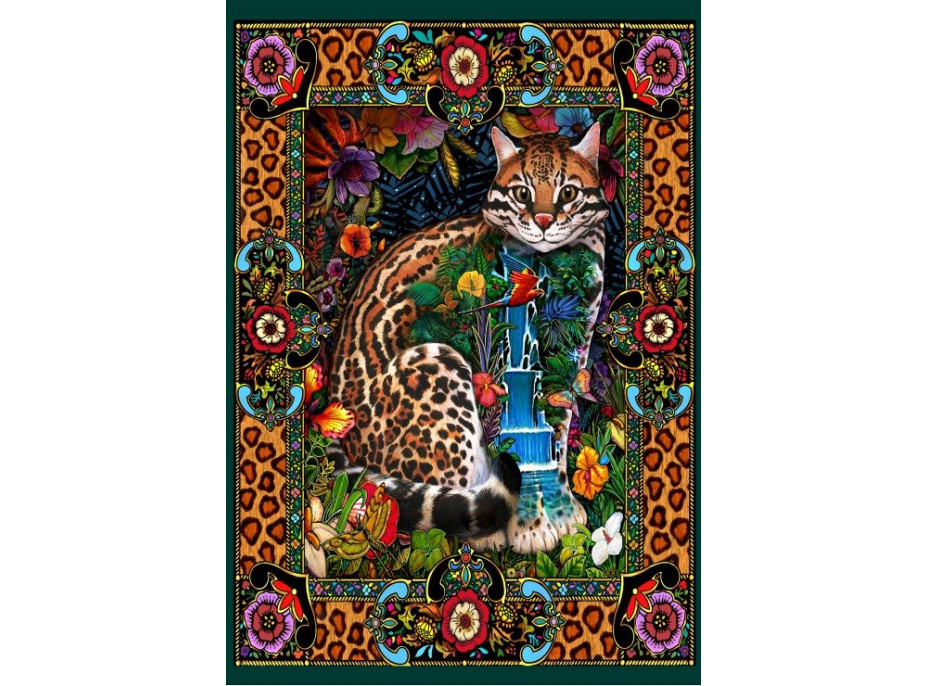 GRAFIKA Puzzle Tropická mačka 1000 dielikov
