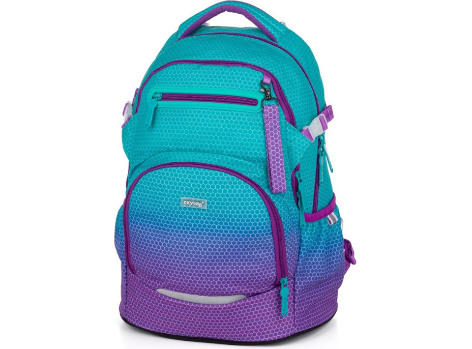 OXYBAG Školský batoh OXY Ombre Blue-Pink