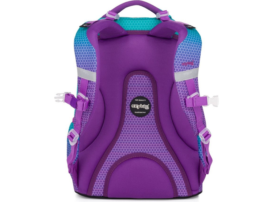 OXYBAG Školský batoh OXY Ombre Blue-Pink