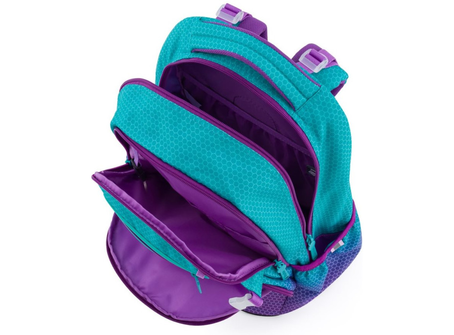 OXYBAG Školský batoh OXY Ombre Blue-Pink
