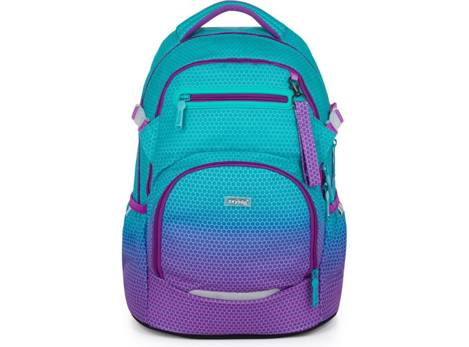 OXYBAG Školský batoh OXY Ombre Blue-Pink