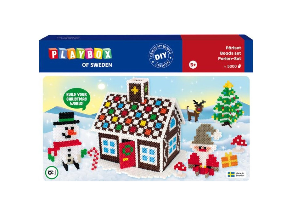 PLAYBOX Zažehľovacie korálky Vianočná sada 5000ks