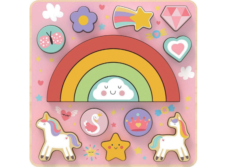 2Kids Toys Balančné puzzle Unicorn 2 v 1