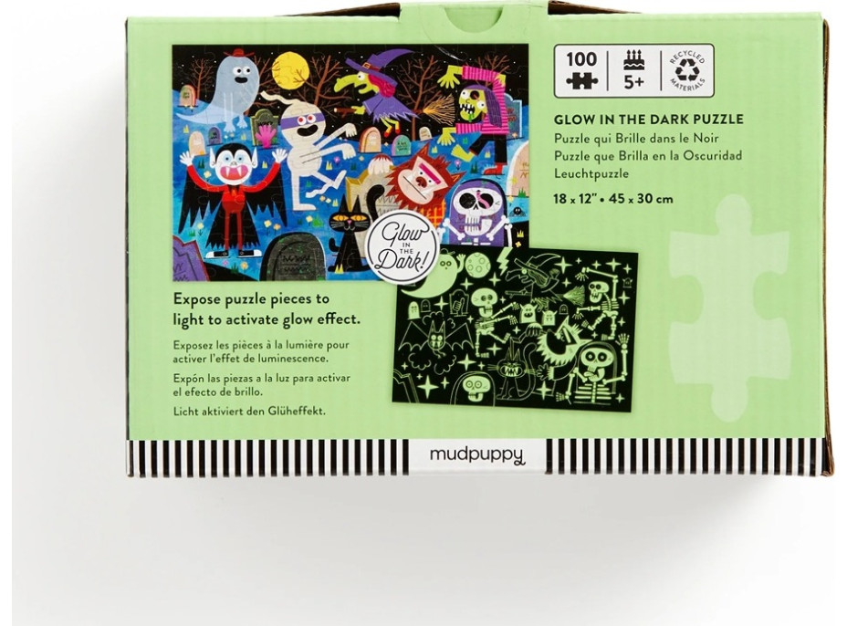 Mudpuppy Puzzle Strašidelný hrad - svieti v tme 100 dielikov