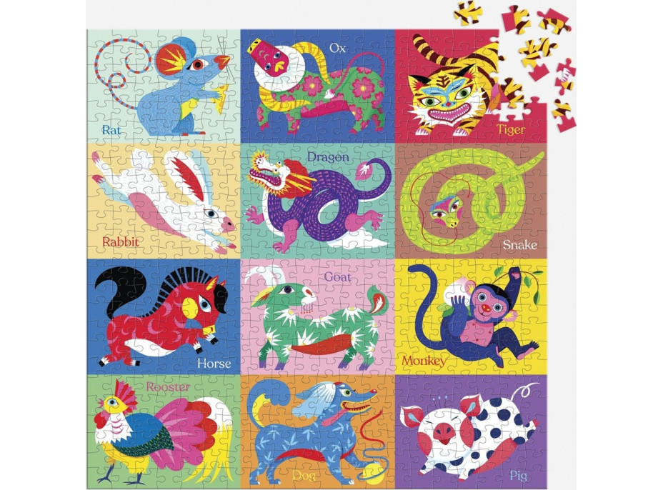 Galison Puzzle Čínsky zverokruh 500 dielikov