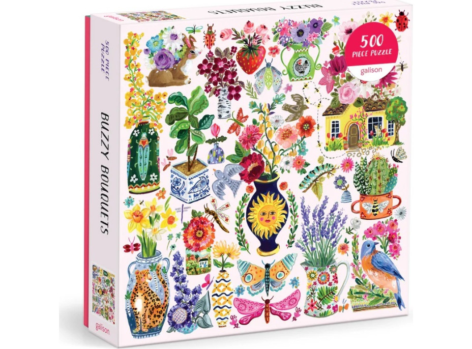 Galison Puzzle Kvety plné života 500 dielikov