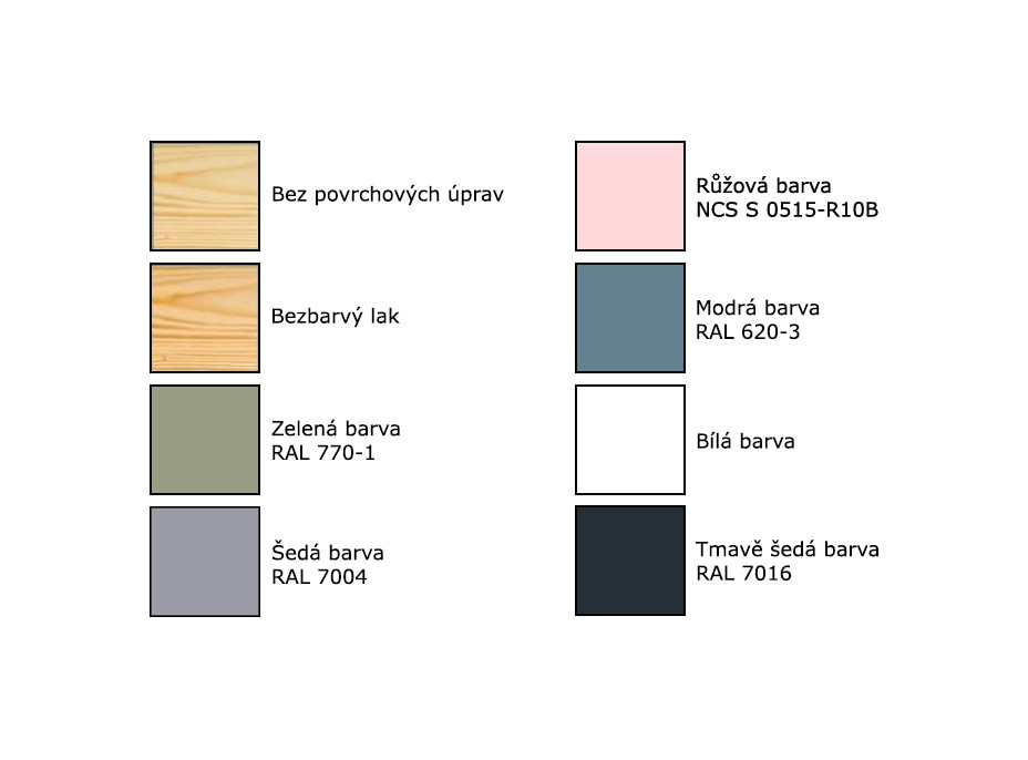 Detská posteľ z masívu BOX model 10 - 160x80 cm, bez povrchových úprav