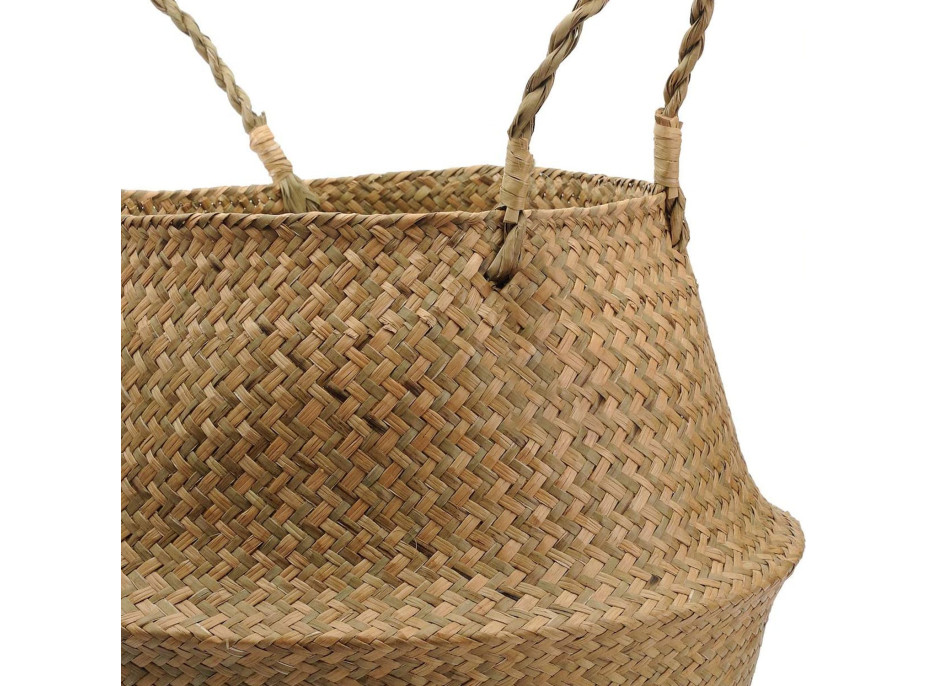 Sada BOHO košov z morskej trávy - 3 kusy - prírodná