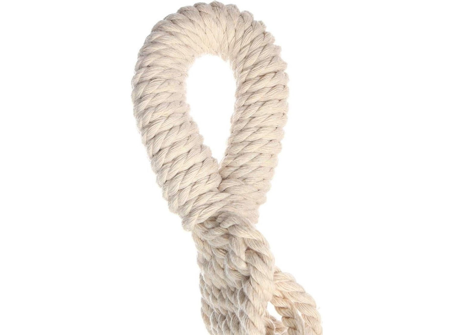 Pletená hojdacia sieť BOHO - ecru