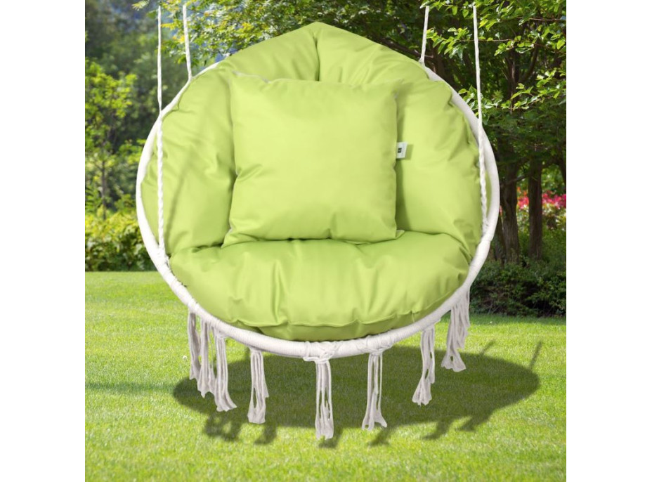 Vodeodolný sedací MAXI vankúš 100x15 cm do závesného kresla - svetlo zelený