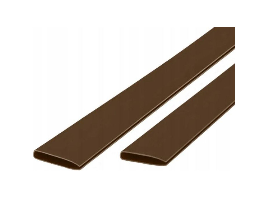Ukončovacia lišta na clonu na plot - imitácia bambusu - 10x 100 cm - hnedá