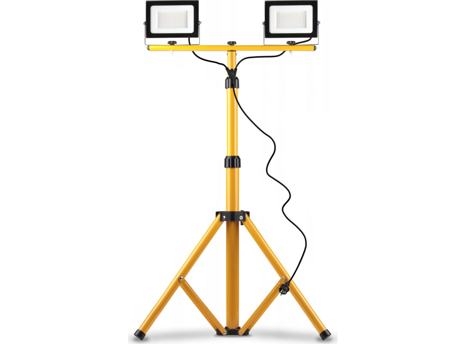 Halogénové LED stavebné svietidlo na stojane RSL005-2x50W