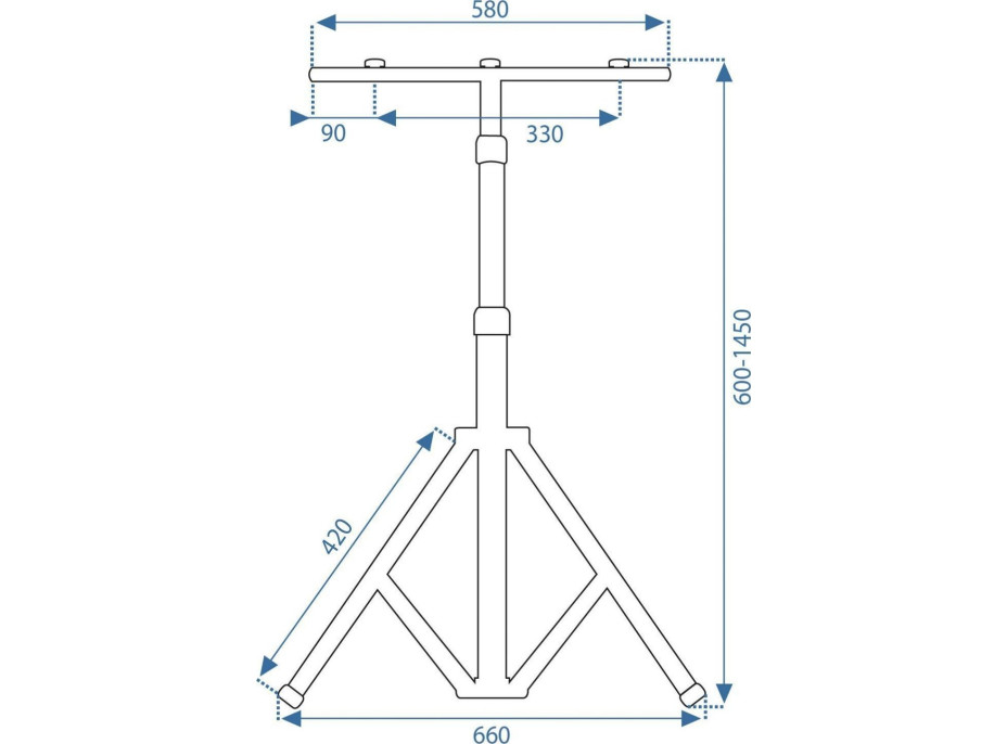 Halogénové LED stavebné svietidlo na stojane 2x30W RSL001-30N