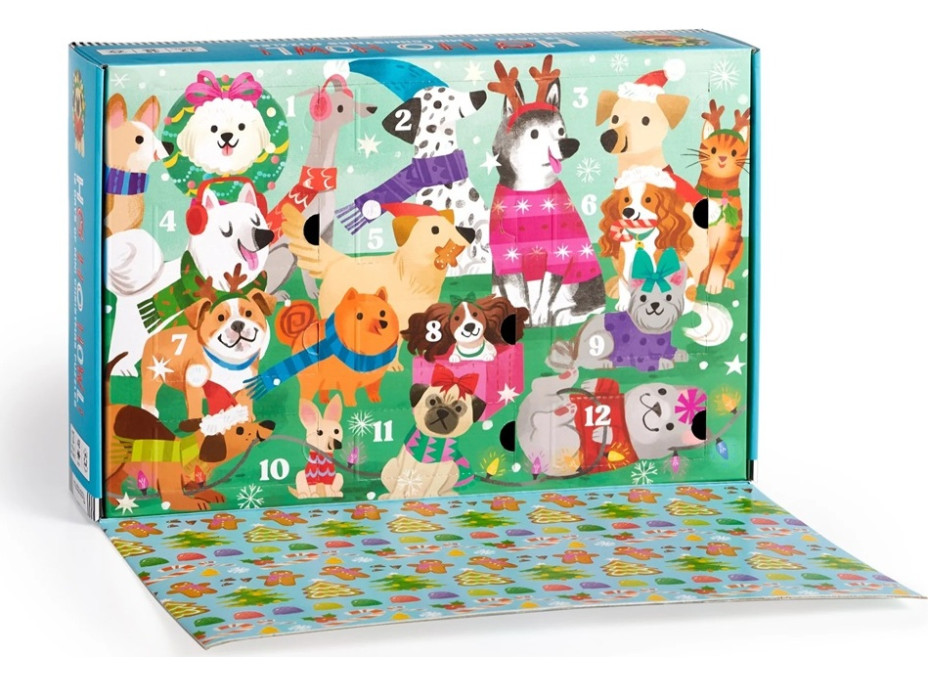 Mudpuppy Puzzle Predvianočné odpočítavanie sada 12 ks