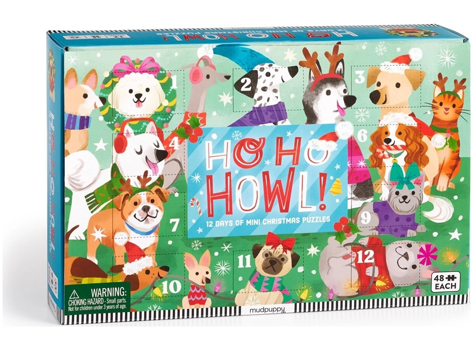 Mudpuppy Puzzle Predvianočné odpočítavanie sada 12 ks