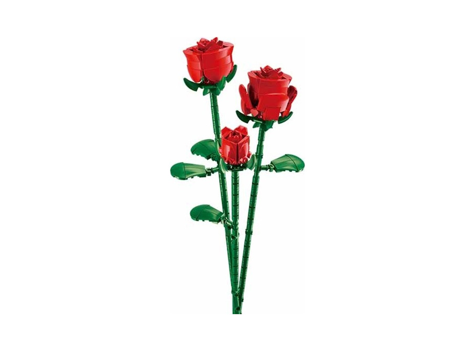 Sluban Flowers M38-B1101-04 Červená ruža vo váze