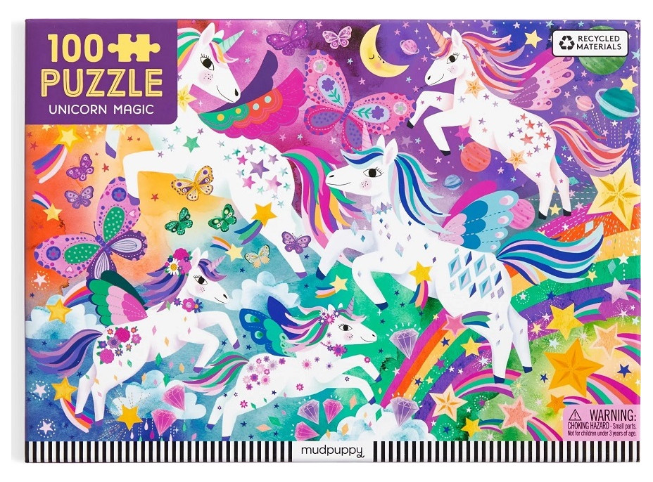 Mudpuppy Puzzle Kúzelní jednorožci 100 dielikov