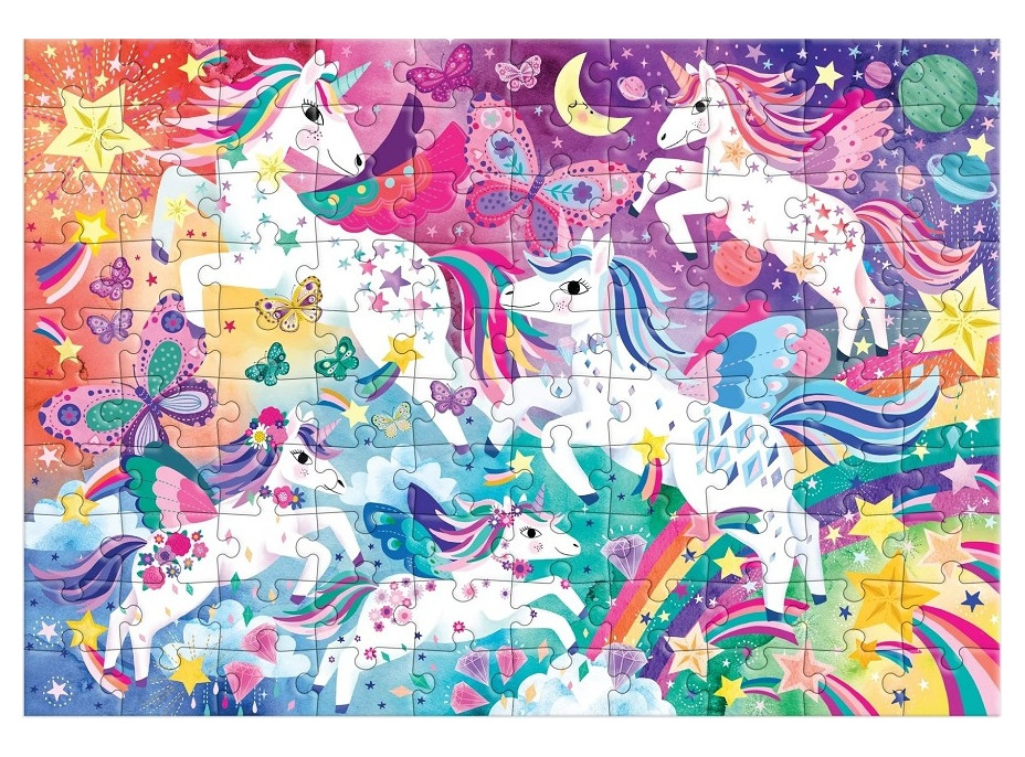 Mudpuppy Puzzle Kúzelní jednorožci 100 dielikov