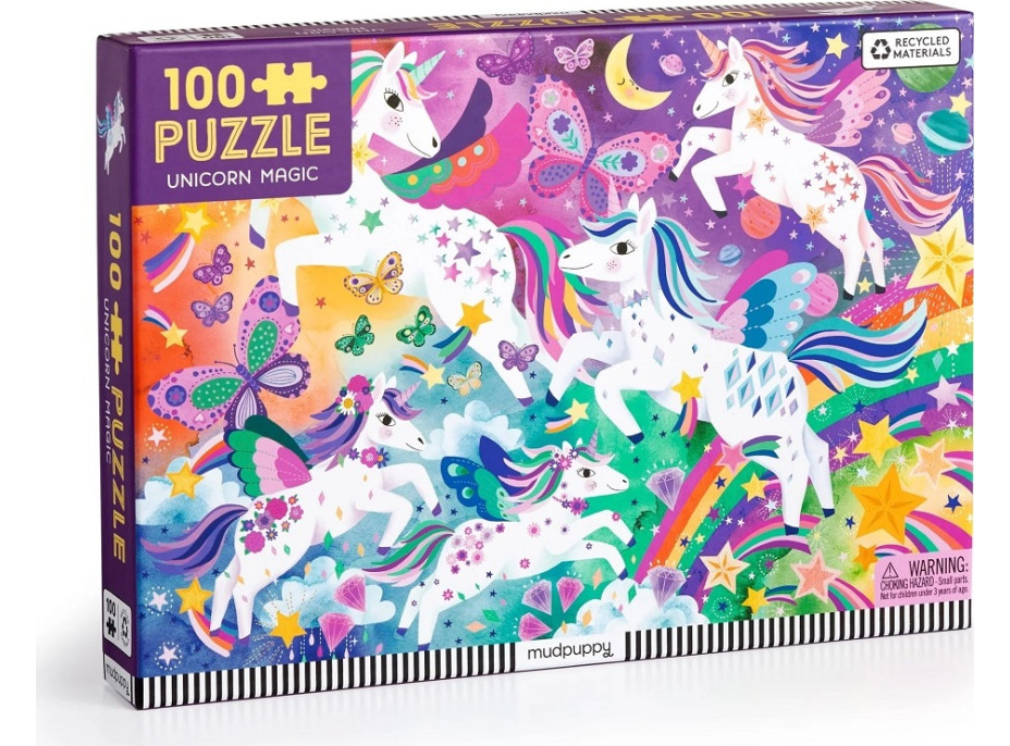 Mudpuppy Puzzle Kúzelní jednorožci 100 dielikov