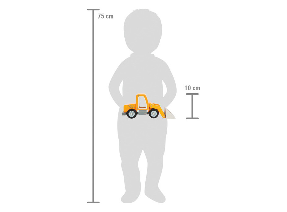 small foot Drevený nakladač s lopatou