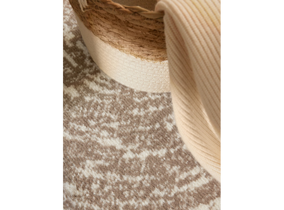 Kusový koberec Gloria Cavallo Creme Beige kruh