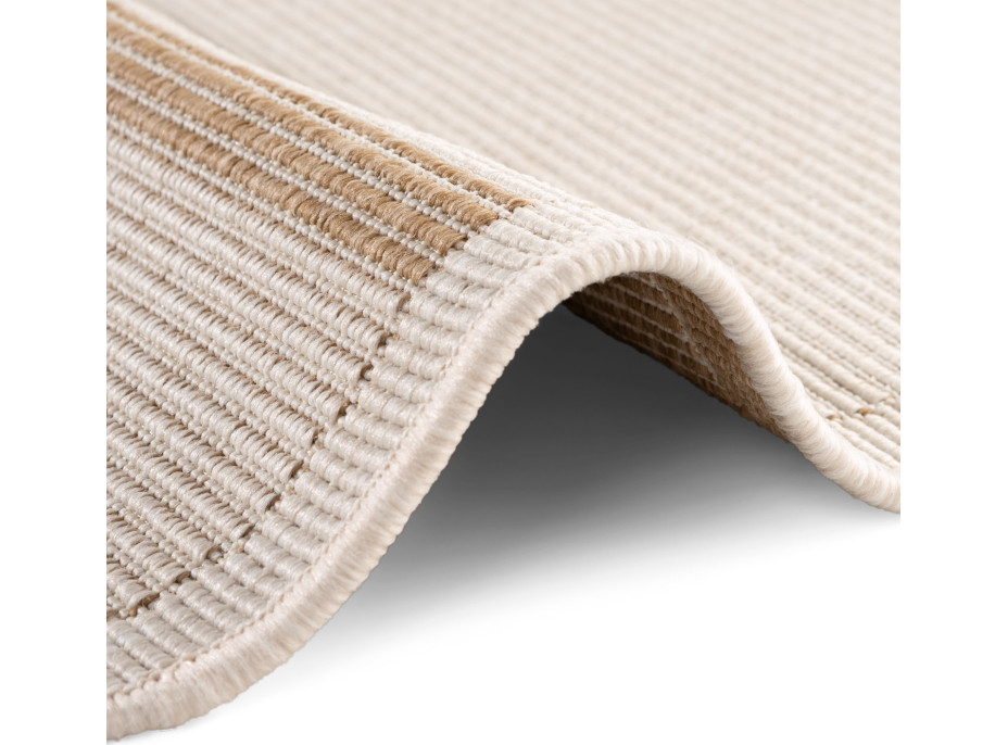 Kusový koberec Duet Bowen Beige/White kruh - na von aj na doma