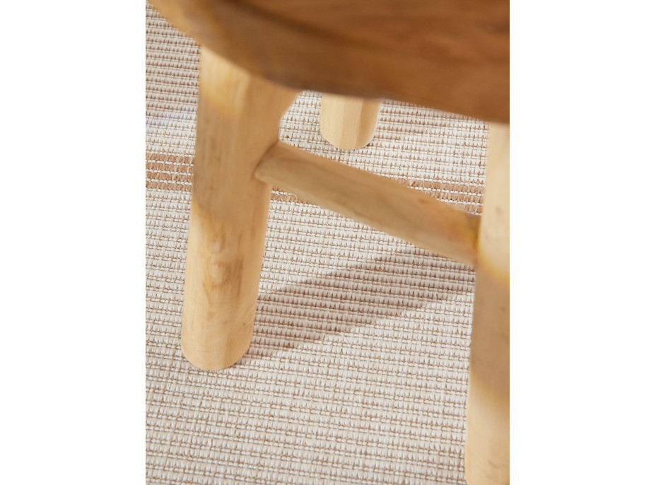 Kusový koberec Duet Bowen Beige/White kruh - na von aj na doma