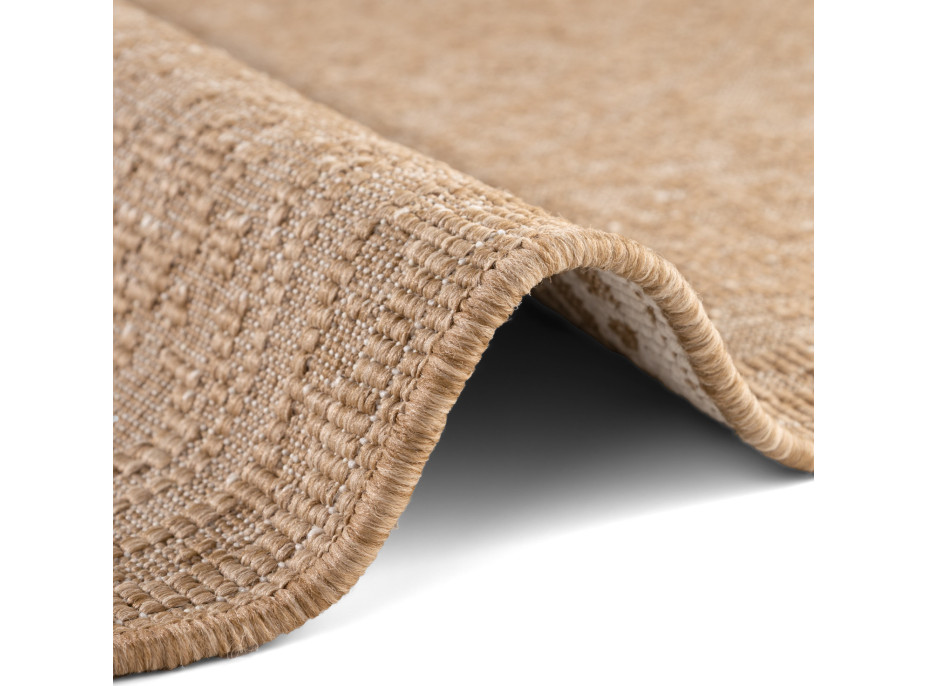 Kusový koberec Duet Kona Beige/White kruh - na von aj na doma