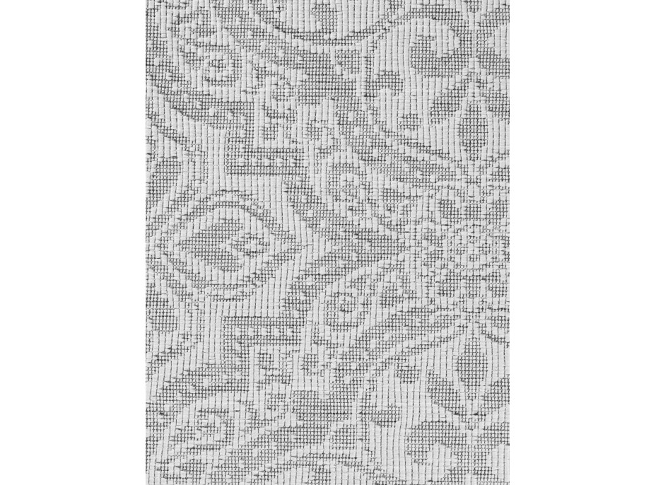 Kusový koberec Duet Rosel White/Gray kruh - na von aj na doma