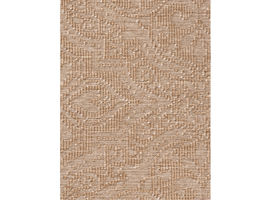 Kusový koberec Duet Rosel Beige/White kruh - na von aj na doma
