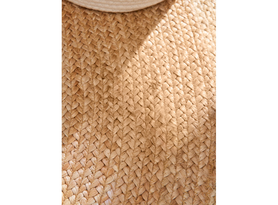 Kusový koberec Jutta Natur Ivory/Gold kruh