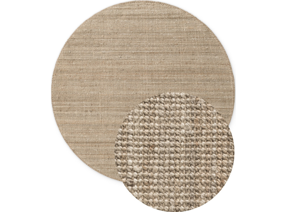 Kusový koberec Jaipur Grey/Brown kruh