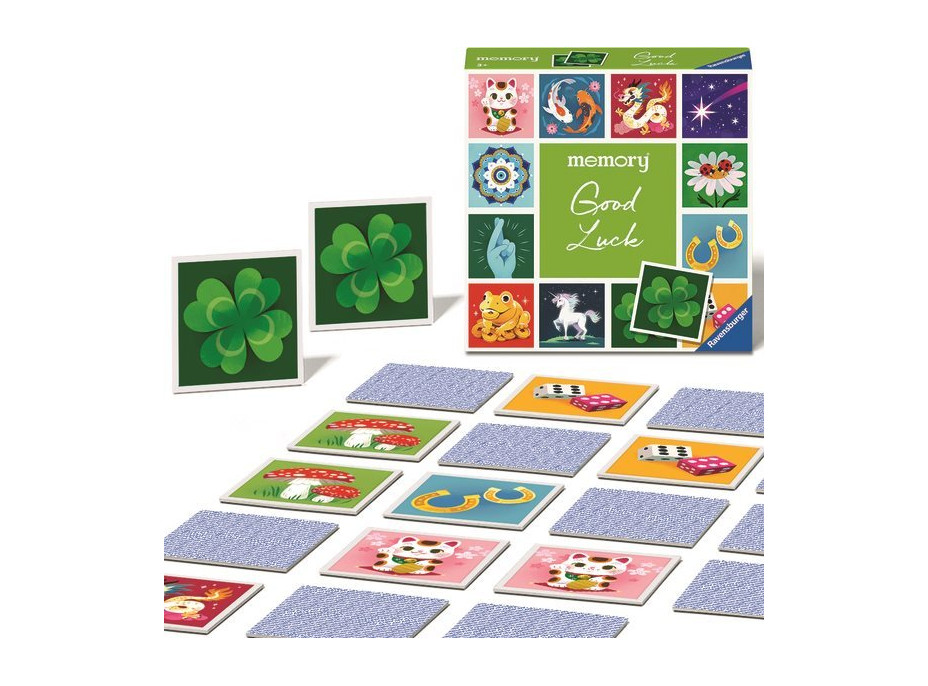 RAVENSBURGER Pexeso Zriedkavé okamihy: Veľa šťastia!, 48 kartičiek