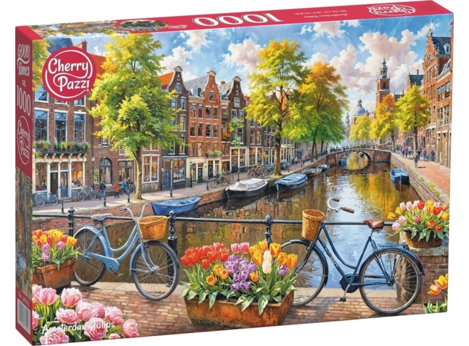 CHERRY PAZZI Puzzle Amsterdamské tulipány 1000 dielikov