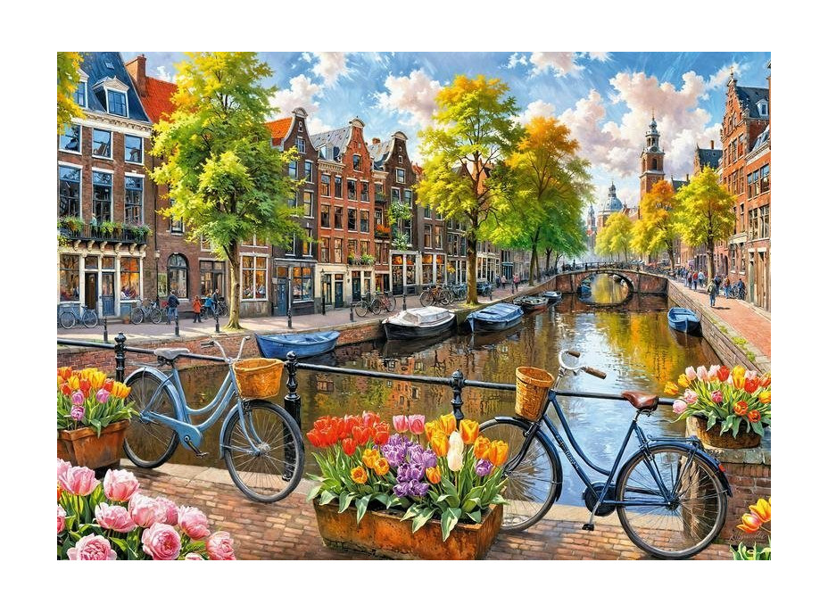 CHERRY PAZZI Puzzle Amsterdamské tulipány 1000 dielikov