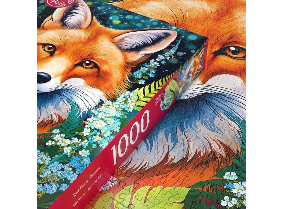 CHERRY PAZZI Puzzle Líška v kvetoch 1000 dielikov