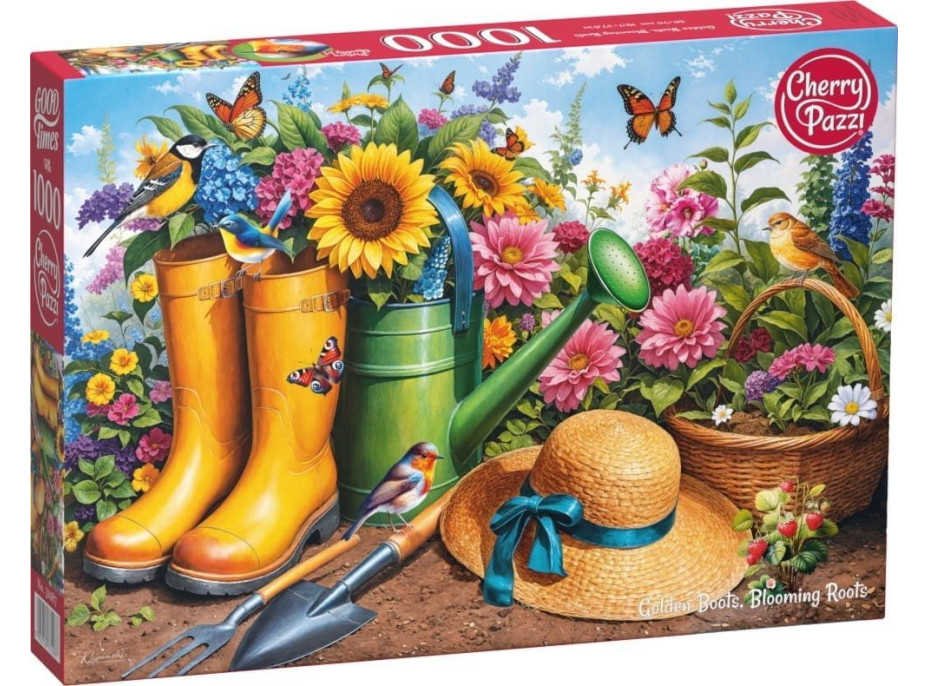 CHERRY PAZZI Puzzle Zlaté čižmy v záhrade 1000 dielikov