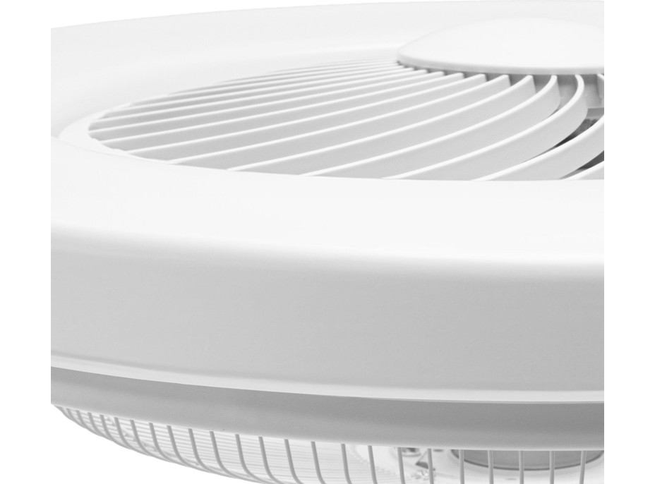 Stropné LED svietidlo s ventilátorom na diaľkové ovládanie - čierne