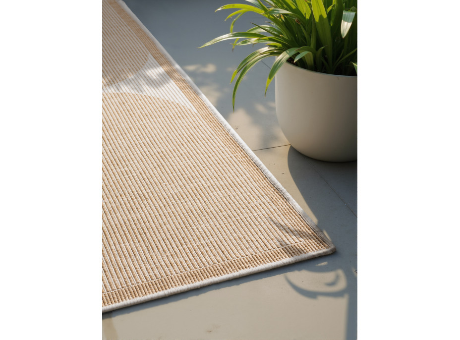 Kusový koberec Duet Bowen Beige/White - na von aj na doma