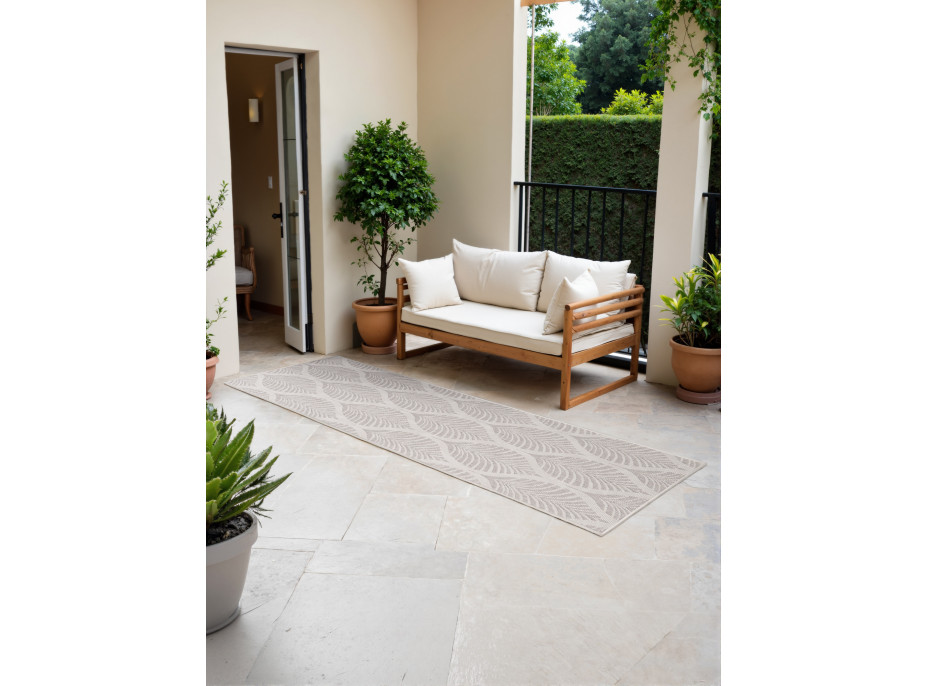 Behúň Duet Liora White/Gray - na von aj na doma