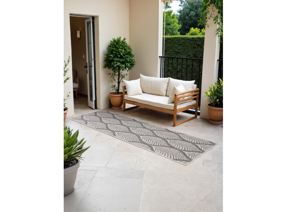 Behúň Duet Liora White/Gray - na von aj na doma