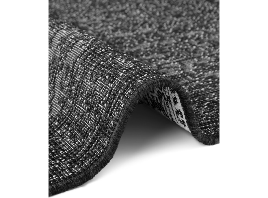 Kusový koberec Duet Kona Black/White - na von aj na doma