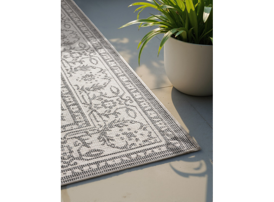 Kusový koberec Duet Kona White/Gray - na von aj na doma