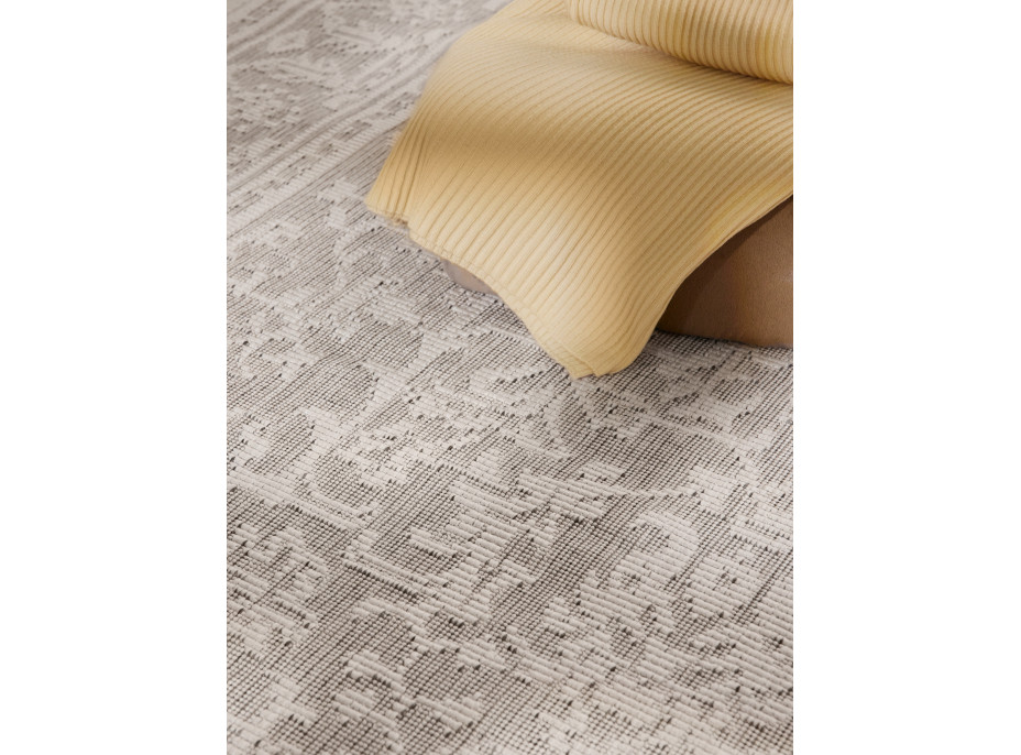 Kusový koberec Duet Kona White/Gray - na von aj na doma