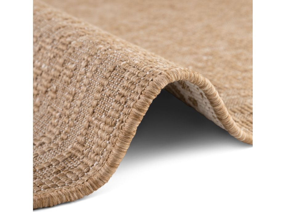 Kusový koberec Duet Kona Beige/White - na von aj na doma